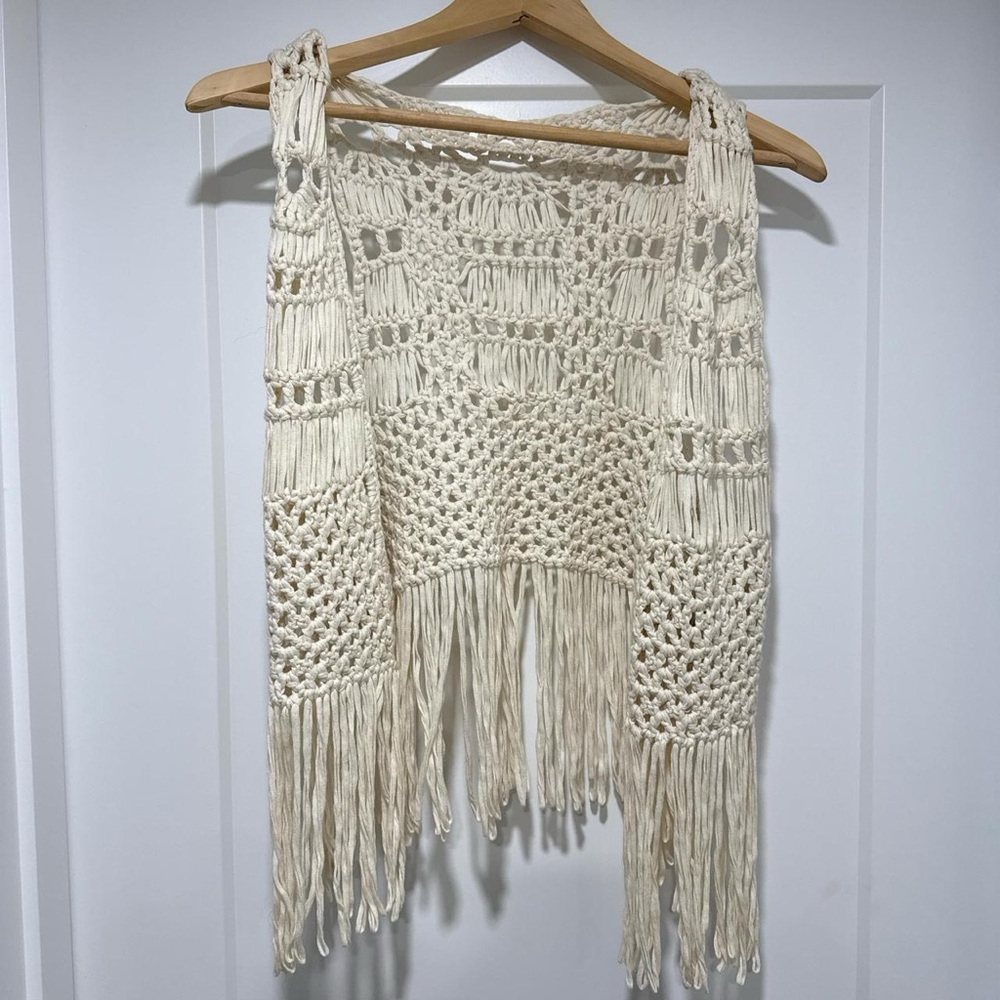 Crochet Fringe Vest